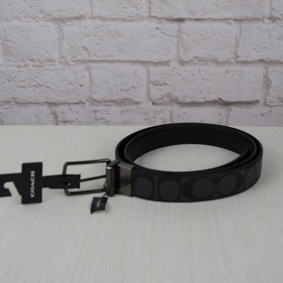 NWT Coach Signature Cut-To-Size Reversible Belt OS - Picture 5 of 10